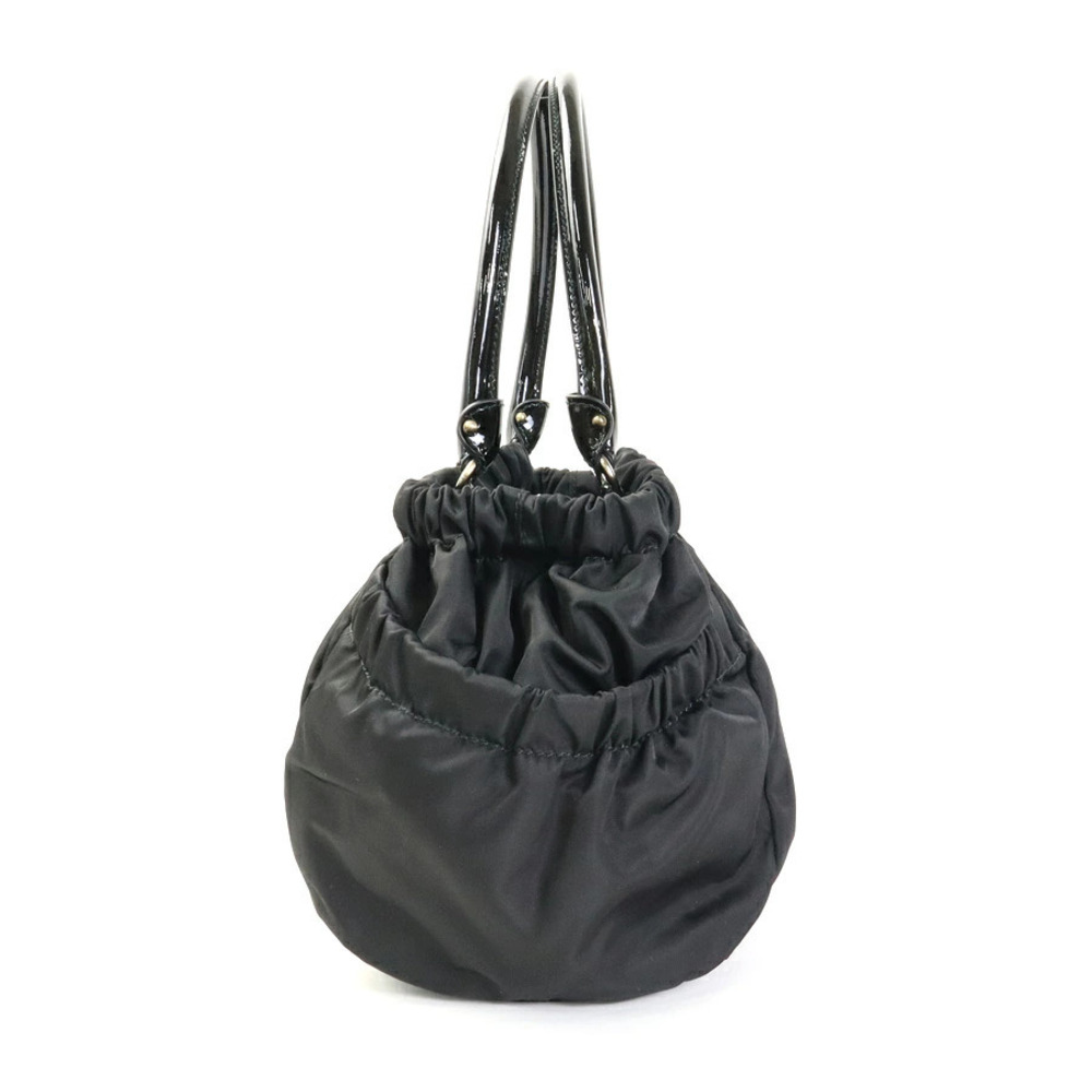 Salvatore Ferragamo Patent leather handbag rion black Vara Vernis Black